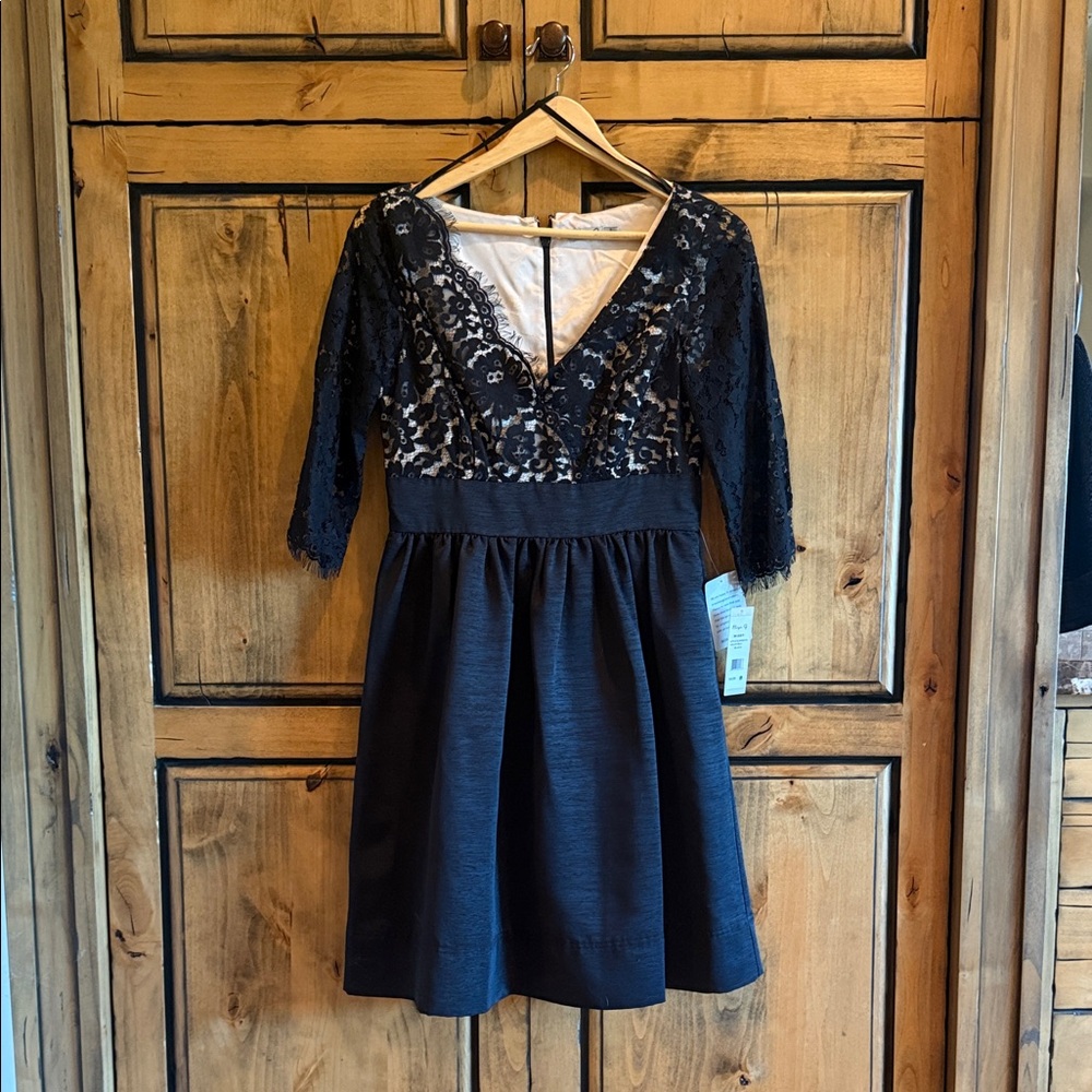 Eliza J Black Lace Formal Dress